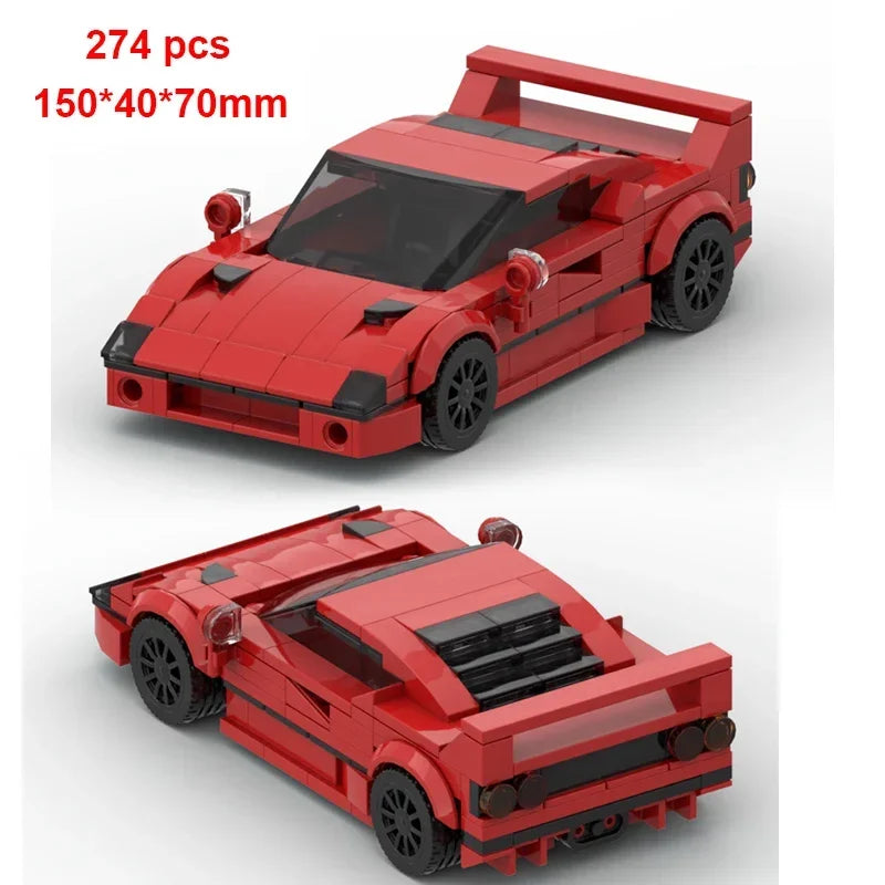 Moc Speed Champion Technical Car City Vehicle Racing Car Building Blocks Sports Car Garage Carro Rennau Voiture Creative Toys - CADA BRICKS®
