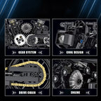 538Pcs Classic Motorbike Building Model Blocks Moto Road Racer Bricks Christmas Gifts Toys for Kid Boys Children Adult Technical - CADA BRICKS®