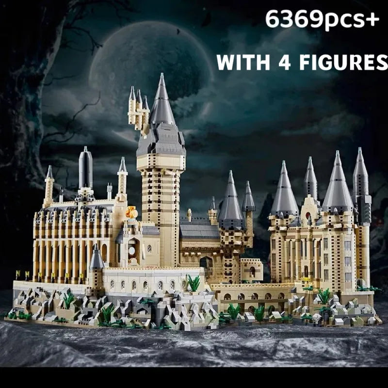 Micro Bricks City Creative Medieval Magic School Castle Famous Architecture Palace Model Building Blocks Gifts Kid Assembly Toys