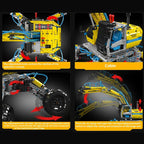 MOULD KING 17060 Teknisk pneumatisk terrenggående gravemaskin lastebil byggesett gravemaskin bil klosser leker for barn gaver