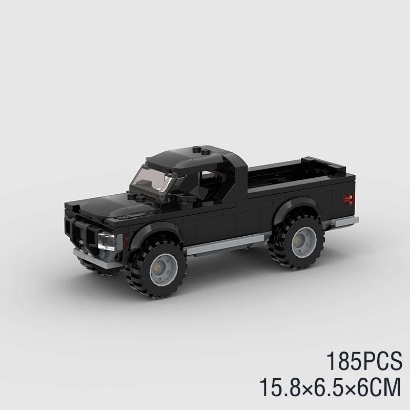 City Truck Vehicle Pickup Heavy Cargo Transport Model Building Blocks Machinery Shop Van Creative Carriage Harvester Car Kid Toy - CADA BRICKS®