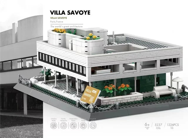MOC World Famous Architecture Edifice Opera House Building Blocks Villa Savoye Bridge Tower Toy Children Birthday Christmas Gift - CADA BRICKS®