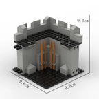 Blocs de construction de tour de château médiéval DIY modèle de forteresse de mur de ville ancienne architecture historique kits pour enfants et adultes