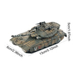 1/72 Scale Pretend Toy Souvenir Miniature Tank Building Military Model Tank Model Kit For Kids Children Boys Collection Boy Gift
