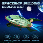 BuildMOC Flys Into Futures Planets Ship Building Block Set Express Spaceship Model Toys Children Gifts
