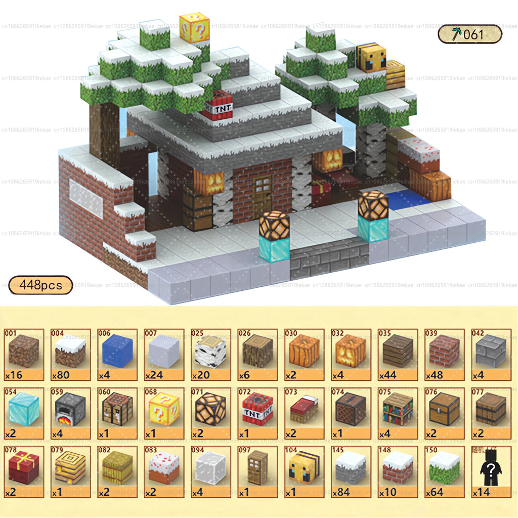 Magnetic Building Block Magnet Cube Mine World Set for Boy Girl Kid Age 3+ DIY Model Children STEM Sensory Toy Christmas Gift - CADA BRICKS®