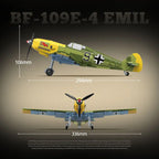 New WW2 Military Weapons Aircraft BF-109E-4EMIL Fighter Building Blocks Model Army Bricks Soldier Toys For Kids Boy Gift 631PCS