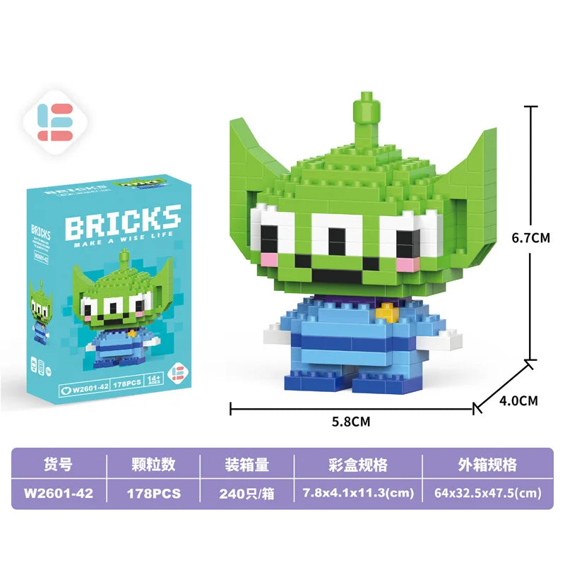 Disney Small Granular Building Model Toy Cartoon Character Stitch, SpongeBob Mini Block Toy Christmas Gift for Children - CADA BRICKS®