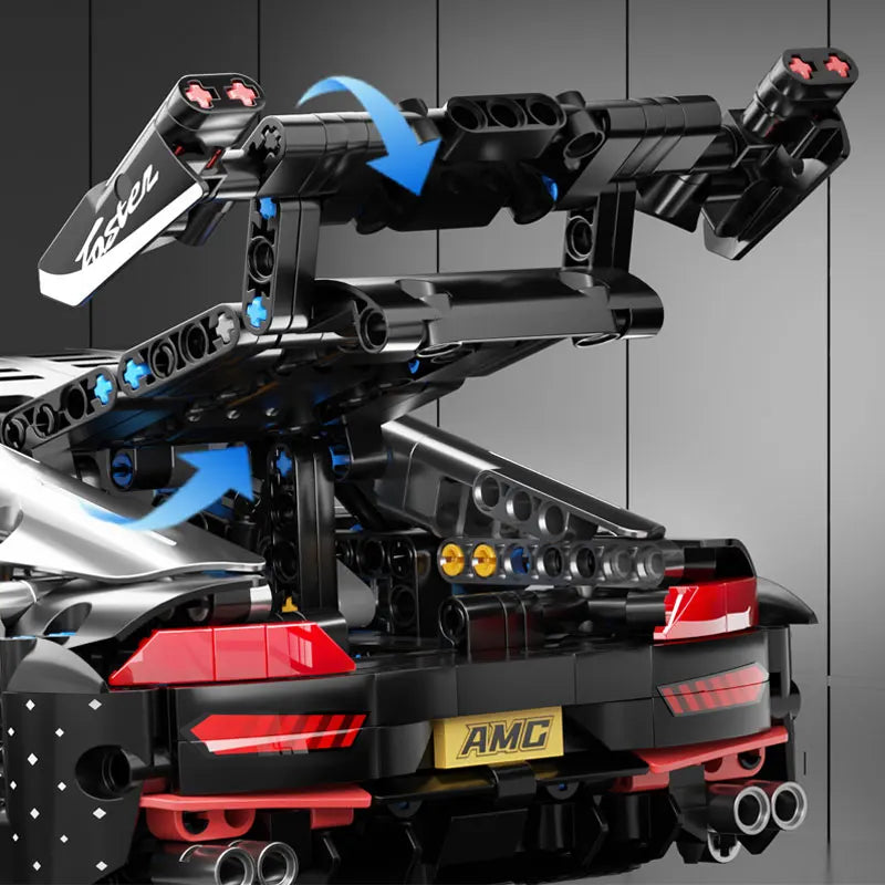 Masondi 1:14 Scale Racing Car Building Blocks Set - 1466PCS Model Kit for Boys & Adults Collectible Birthday Gift