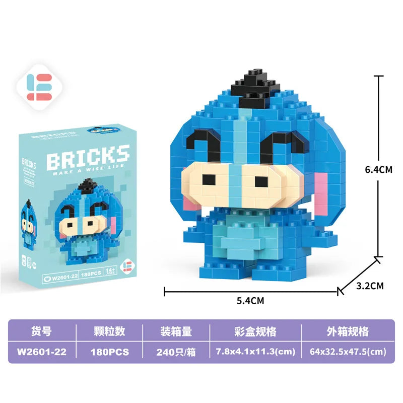 Disney Small Granular Building Model Toy Cartoon Character Stitch, SpongeBob Mini Block Toy Christmas Gift for Children - CADA BRICKS®