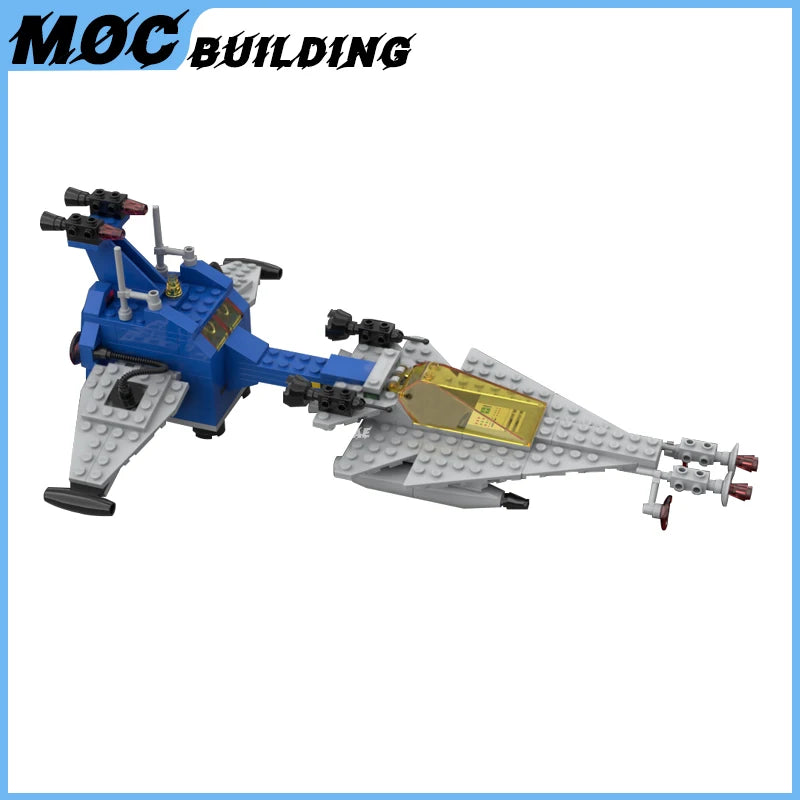 MOC Building Blocks Classic Space Station Series Small Moon Buggy Rocket Car Creative Shuttle-Craft Toys DIY Bricks Xmas Gifts