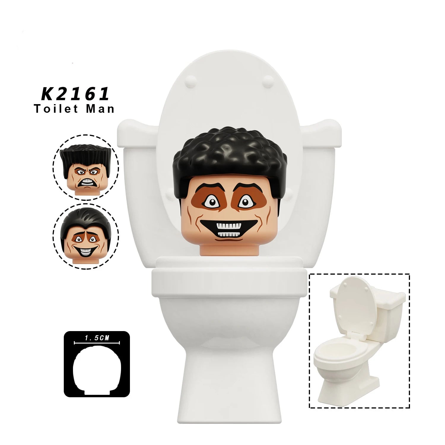 New KDL SWAT Skibidi Toilet Man Figures Anime Block Toys TvMan Titan Cameraman Speakerman Bricks Model Toy For Kid Birthday Gift - CADA BRICKS®