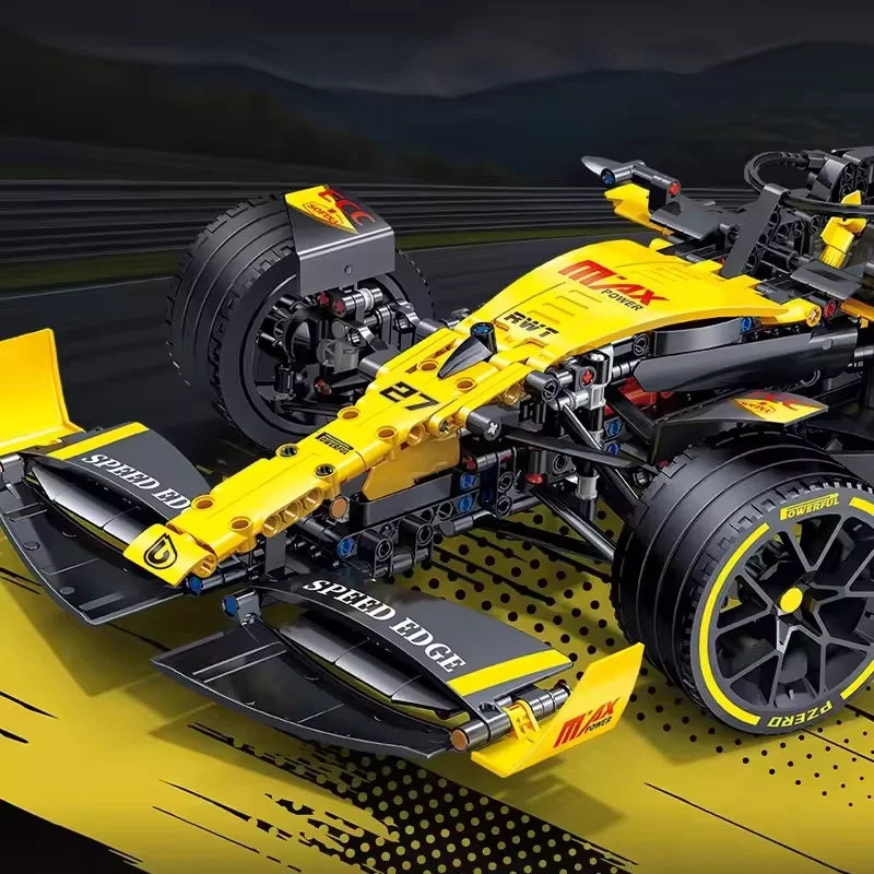 1650Pcs 1:8 Scale JKC7205 F1 Racing Car Building Block Kit Classic Supercar Model Collectible Gift Car Enthusiast and Racing Car