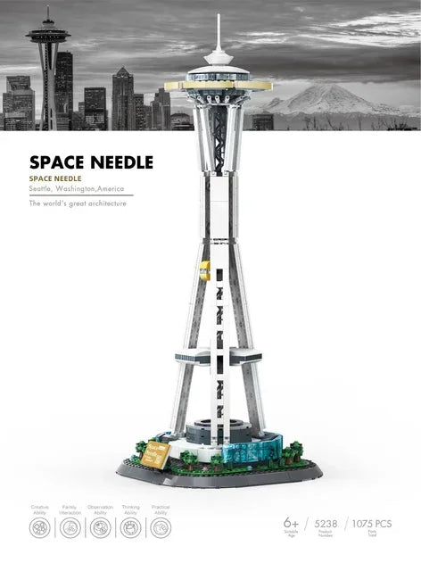 MOC World Famous Architecture Edifice Opera House Building Blocks Villa Savoye Bridge Tower Toy Children Birthday Christmas Gift - CADA BRICKS®