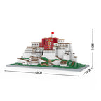KNEW BUILT Potala Palace 3D Plastic Model Architecture Micro Bricks for Adults Building Blocks Toys Kits Assemble Decorations