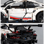 1580 DELER Teknisk Racingbil 42096 Mekanisk Gruppe Sett Bygg MOC Kjøretøy Autentisk Detalj Modellbil Bygg Visningsgave Leker