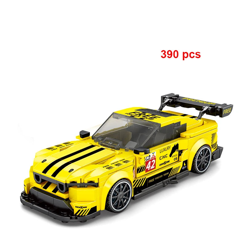 Moc Speed Champion Technical Car City Vehicle Racing Car Building Blocks Sports Car Garage Carro Rennau Voiture Creative Toys - CADA BRICKS®