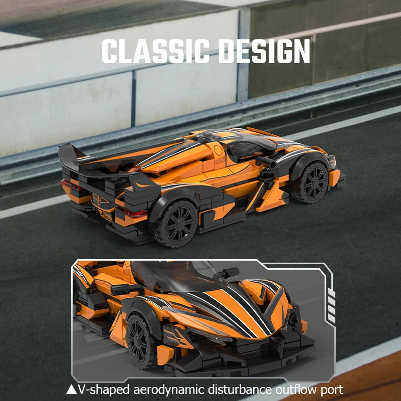 SEMBO Speed Sports Car Assemblage Building Blocks MOC Racing Vehicle, Technical Auto Models Car Construction Set Boys Toys Gifts