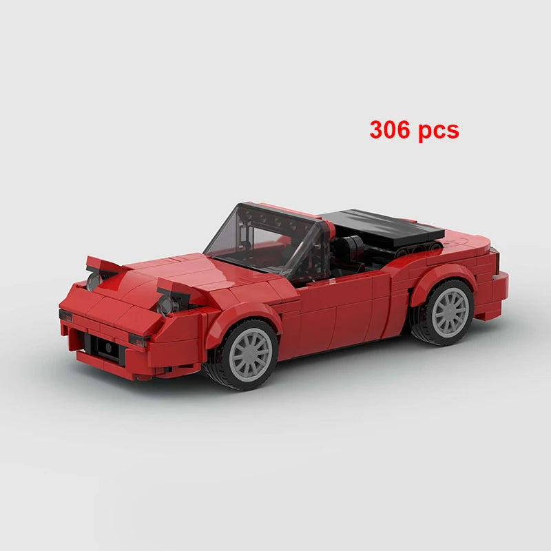 Moc Speed Champion Technical Car City Vehicle Racing Car Building Blocks Sports Car Garage Carro Rennau Voiture Creative Toys - CADA BRICKS®