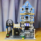 Creatoring Expert Brick Bank Detective's Assembly Square Model MOC Street View  Building Blocks Toys 10255 10251 10211 10185 - CADA BRICKS®