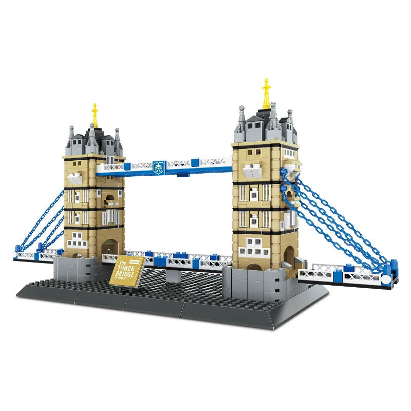 970PCS London UK Twin Towers Bridge Building Blocks Model Assembly Toy Gift for Adults Kids Birthday Wange Bricks