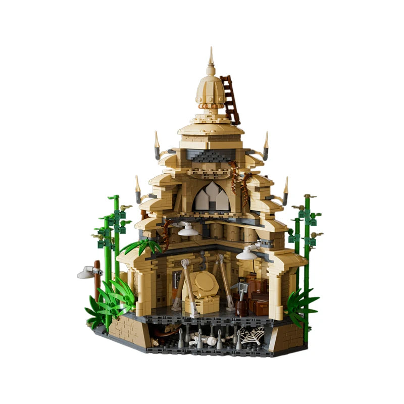 ‌MOC 1853PCS Forbidden Temple Building Blocks Set Ancient Ruins Model Brick Toy Creative Construction Holiday Gift Adults Kids