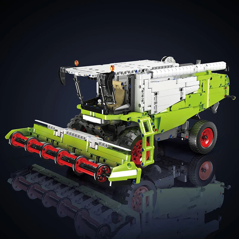 Mould King 17014 Technical Car Building Block The Remote Control Harvester Model Assembly Truck Bricks Toys Kids Christmas Gift