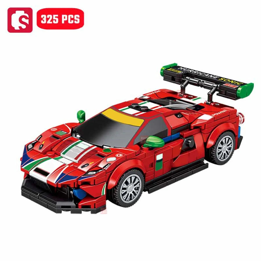 SEMBO BLOCK BK8 City Sports Car Racing Model Assembly Building Block Technology Supercar Vehicle Bricks Toys Boys Birthday Gifts - CADA BRICKS®