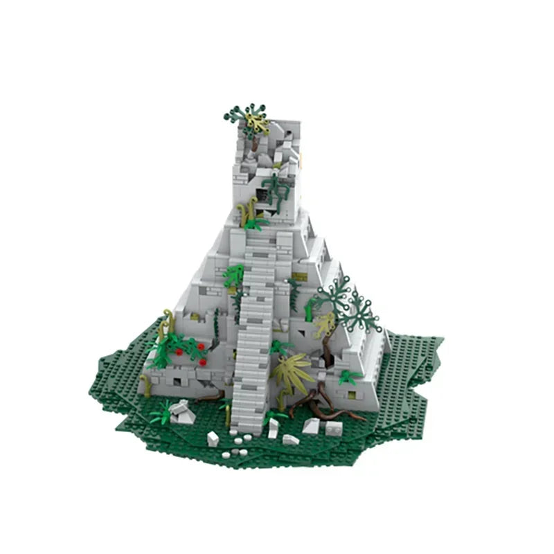 Castle Moc Byggeklosser Maya Tempel Modell Teknologi Murstein DIY Montering Magisk Gammel Gateutsikt Leker Gaver