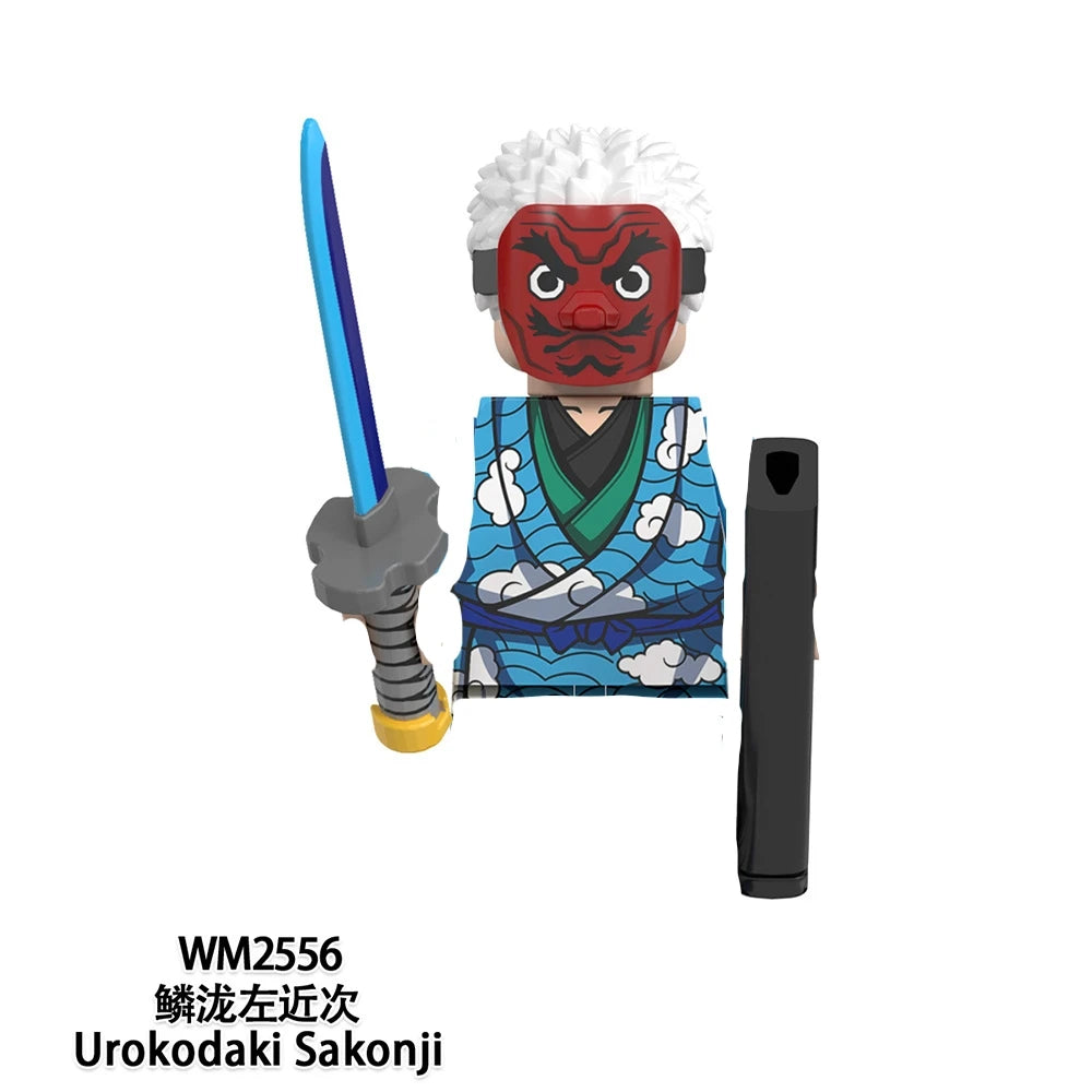WM blocks 6116 6137 6138 Demon Slayer Tanjirou Nezuko Inosuke Zenitsu Giyuu Rengoku Uzui Tengen anime bricks building blocks