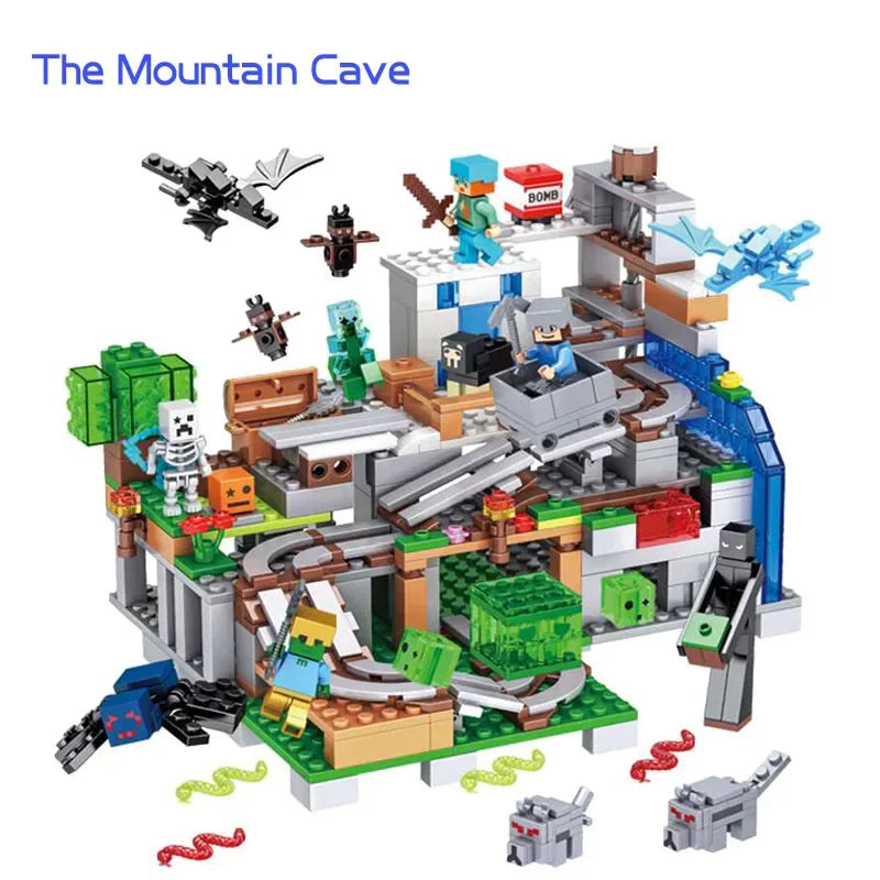 1315PCS Creative Mountain cave Model Building Blocks Bricks Children Toys - CADA BRICKS®