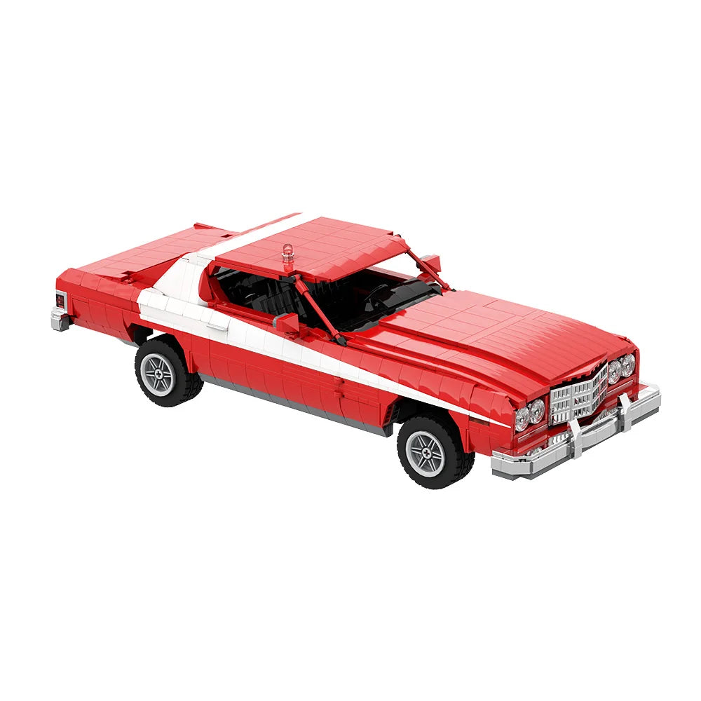 MOC Starsky &amp Hutch Building Blocks Ord Gran Torino 1975 Starsky &amp Hutch Bricks Model Educational Toys Gift