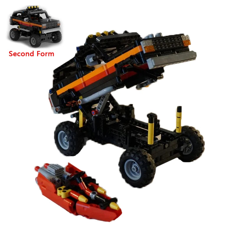 Popular Anime Car Model MOC Building Bricks Masked Special Vehicle Modular Technology Gifts Holiday Children Assemble Toy Suit - CADA BRICKS®