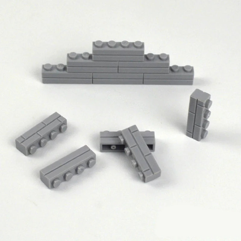 Small Particles Thick Wall Bricks 1x2 1x3 1x4 Dots Bulk Accessories Doors Windows DIY Building Blocks Educational Toy for Kids