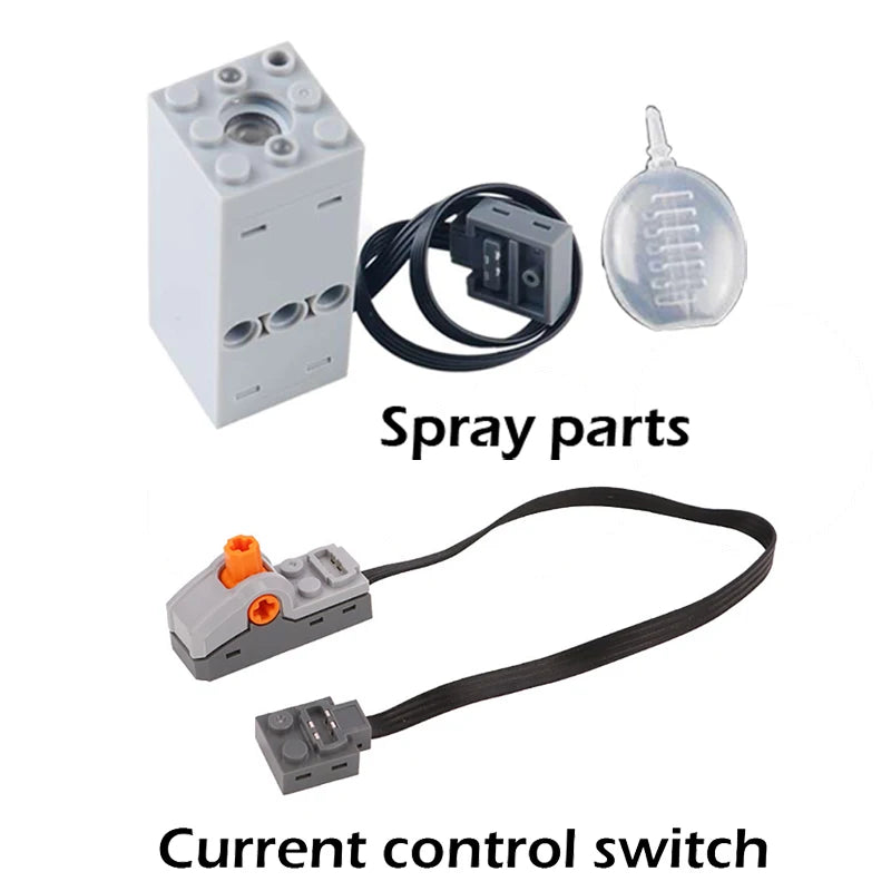 Technical  spray smoke Motor Sprayer Bricks Mould King Fogger for Legoeds Building Blocks MOC Train Car Parts Motor Model