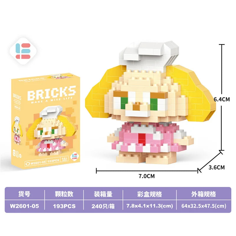 Disney Small Granular Building Model Toy Cartoon Character Stitch, SpongeBob Mini Block Toy Christmas Gift for Children - CADA BRICKS®