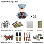 Military Building Blocks, Figures, Action Figures, Toys, Mini Dolls, Soldier Characters, Children's Toys, National Army Phalanx - CADA BRICKS®