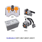 Electronic Model Building Blocks MOC Power Functions Motor Technical Parts IR Speed Remote Control Receiver Battery Box DIY Toys - CADA BRICKS®