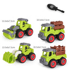 Screw Helicopter Take Apart Vehicle Toy DIY Construction Truck Toys Farm Toy Build Car for Boy Kid Building Blocks Gift for kids