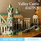 6167 STUKS Vally Kasteel Bouwstenen Sets MOC Kleine Deeltjes Straat Serie Bakstenen Model Speelgoed Display Collectie Vakantiecadeaus