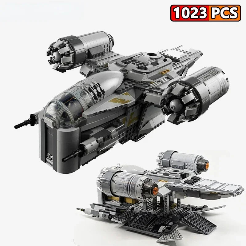 1579PCS Dark Falcon Star Ship Building Blocks - Advanced DIY Space Model for Adult Hobbyists