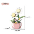 DIY Potted Plants Model Flower Succulents Building Blocks Everlasting Flower Bonsai Tree Gardens Romantic Bricks Kids Kits Toys