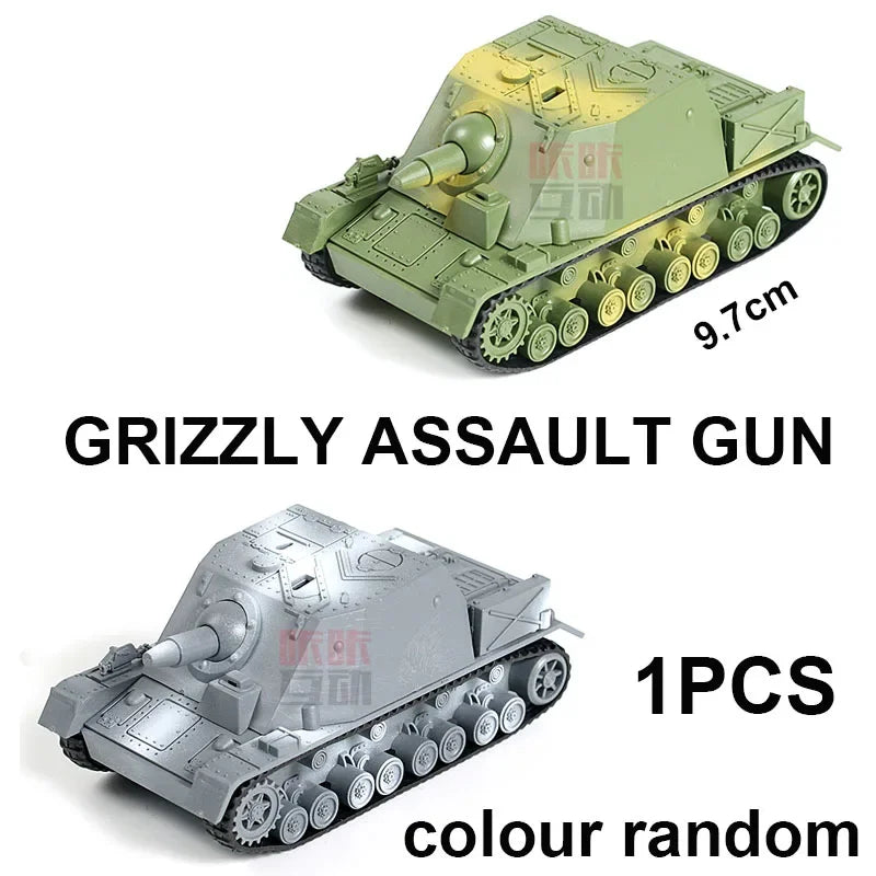 4D Tank Model Building Block WWII German Tiger Panther Tank Military Assembly Model 1:72 Simulation Tank Table Toys Gift For Boy