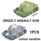 4D Tank Model Building Block WWII German Tiger Panther Tank Military Assembly Model 1:72 Simulation Tank Table Toys Gift For Boy