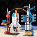 107 Piece DIY Building Blocks Space Rocket Craft Launch Center Base Puzzle Model Assembling Bricks Small Set Education Boys Toy - CADA BRICKS®