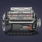 Mould King 10088 Technik Electrically Driven No.V8 Engine Model Building Blocks Set Creative Educational Toys