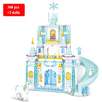 Friends Princess Luxury Ice Castles Building Blocks Playground House Movies Bricks Classic Figures Set Toy for Girls DIY Gift