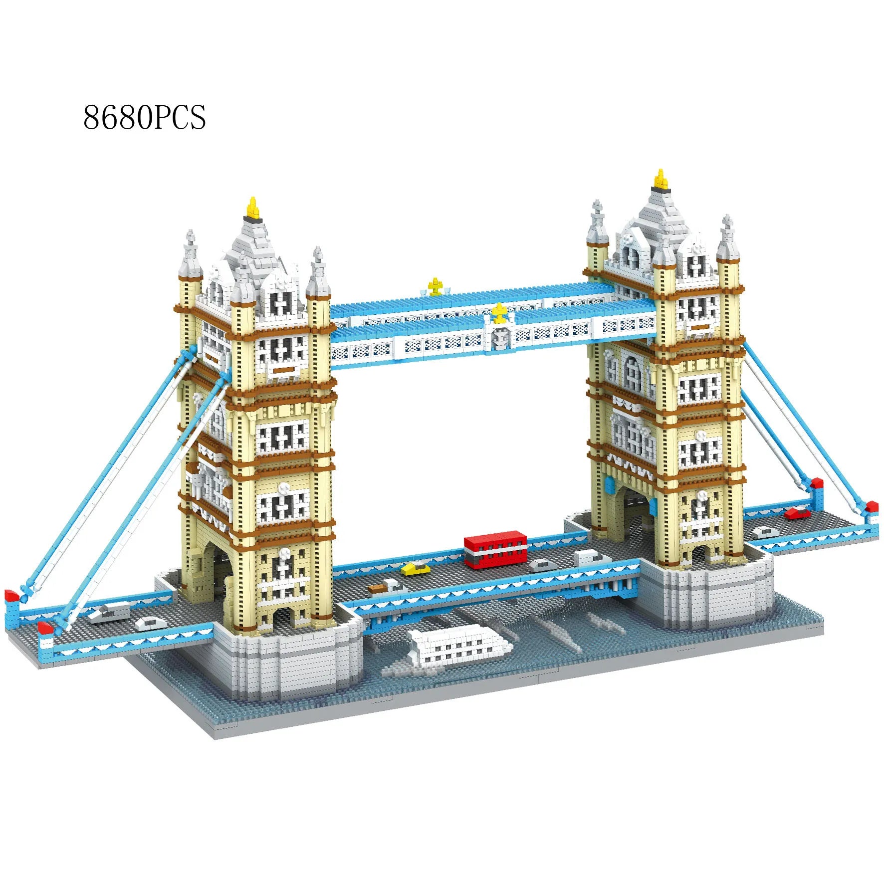 World Famous Architecture Mini Block Tower Bridge London England United Kingdom Micro Building Bricks Toy Nanobricks For Gifts