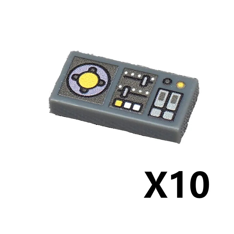 City Printed Accessories Building Blocks Computer Controller Monitor Keyboard Dashboard Mobile Phone Radio Mini Bricks Kids Toys - CADA BRICKS®