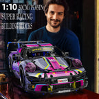 1700pcs RSR Racing Car Building Blocks Set – DIY Technical Sports Car Model, CE Certified, Compatible with Lego, Unisex Gift for Adults & Teens